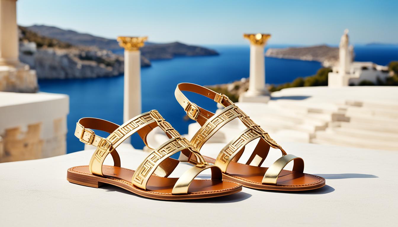 ancient greek sandals greece
