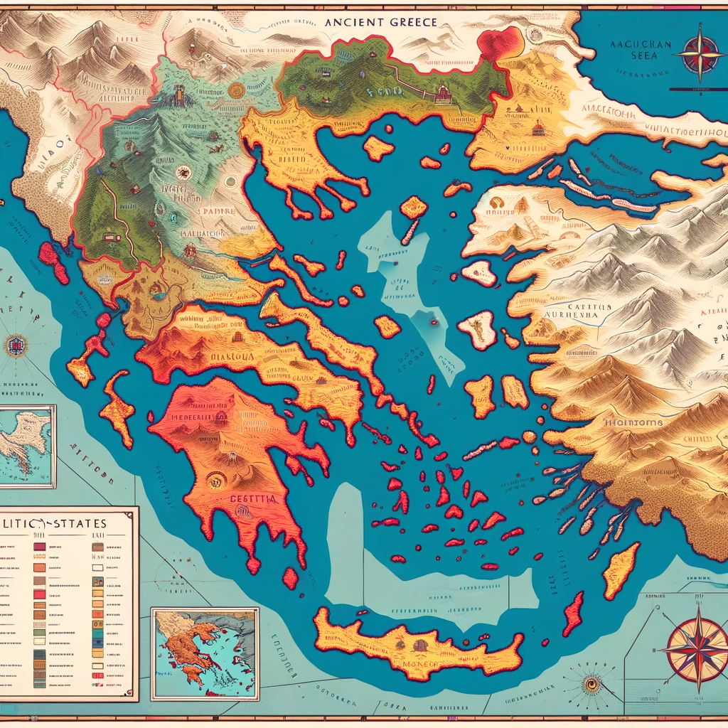 the Political Map of Ancient Greece